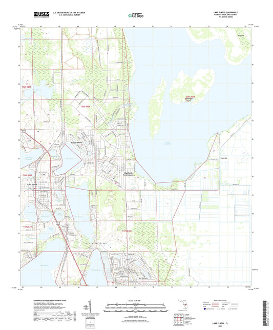 Lake Placid Florida US Topo Map Image
