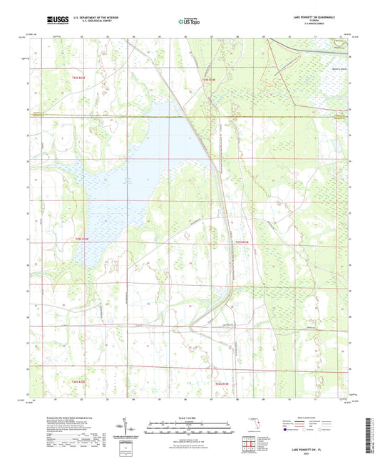 Lake Poinsett SW Florida US Topo Map Image
