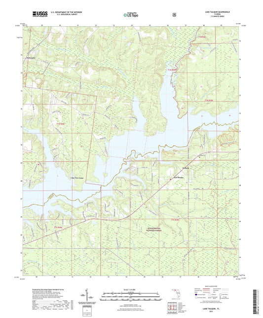 Lake Talquin Florida US Topo Map Image