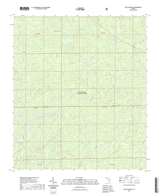 Lake Talquin SE Florida US Topo Map Image