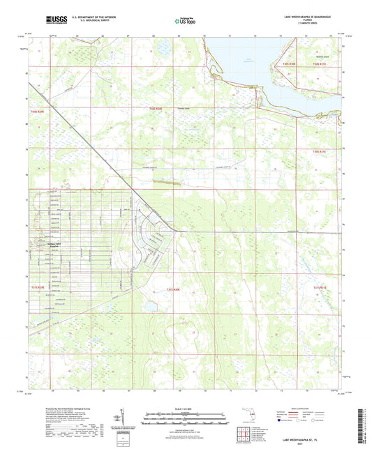 Lake Weohyakapka SE Florida US Topo Map Image