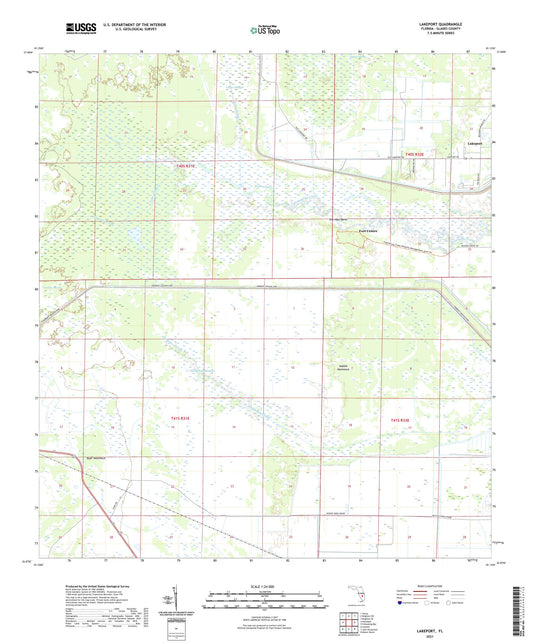 Lakeport Florida US Topo Map Image