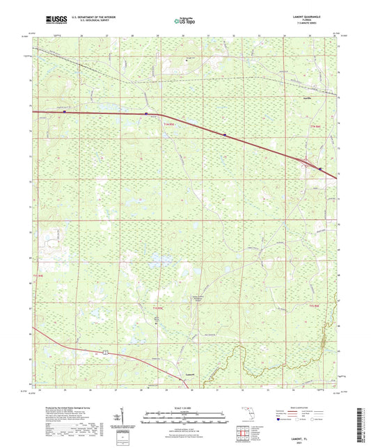 Lamont Florida US Topo Map Image