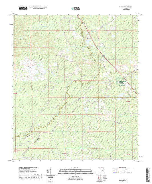 Lamont SE Florida US Topo Map Image