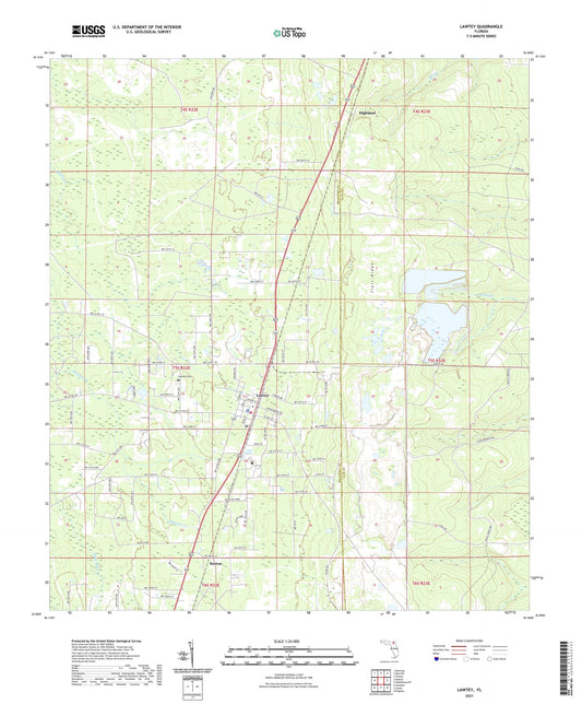 Lawtey Florida US Topo Map Image
