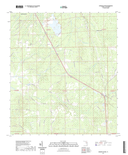 Lebanon Station Florida US Topo Map Image