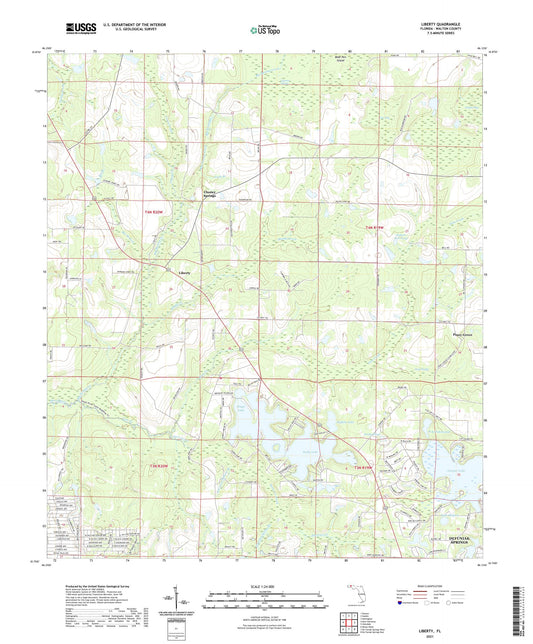 Liberty Florida US Topo Map Image