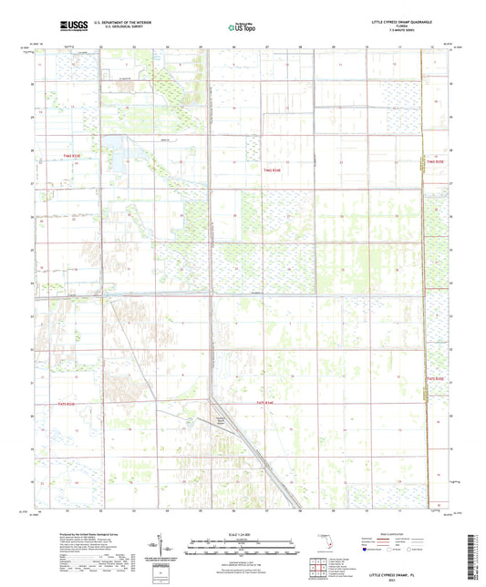 Little Cypress Swamp Florida US Topo Map Image