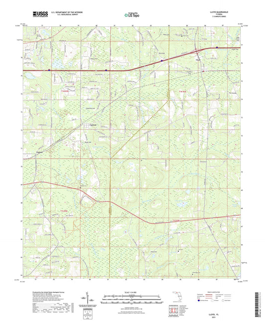 Lloyd Florida US Topo Map Image
