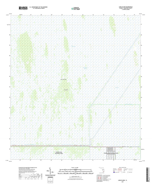 Long Island Florida US Topo Map Image