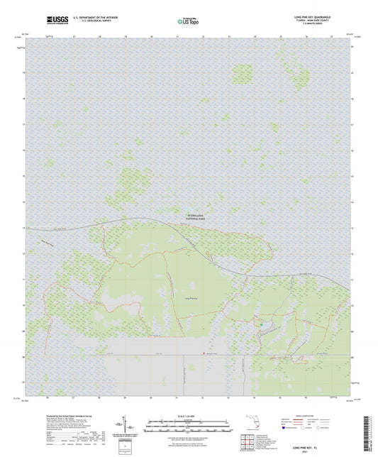 Long Pine Key Florida US Topo Map Image