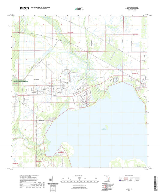 Lorida Florida US Topo Map Image