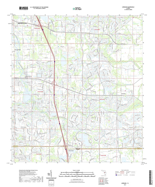Lorraine Florida US Topo Map Image