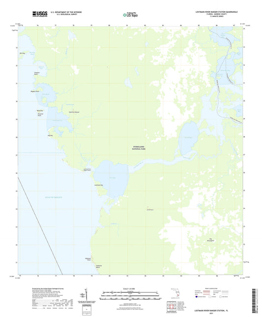 Lostmans River Ranger Station Florida US Topo Map Image