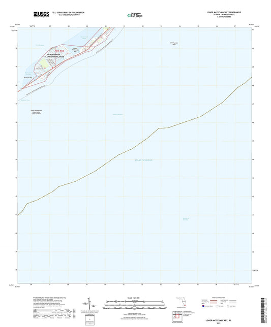 Lower Matecumbe Key Florida US Topo Map Image