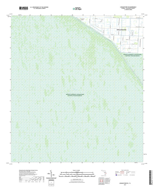Loxahatchee SE Florida US Topo Map Image