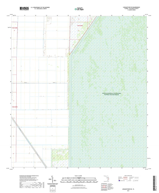 Loxahatchee SW Florida US Topo Map Image