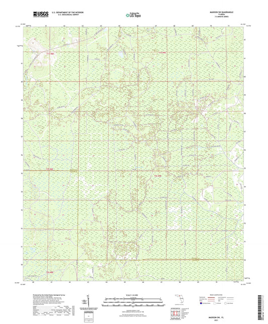 Madison SW Florida US Topo Map Image