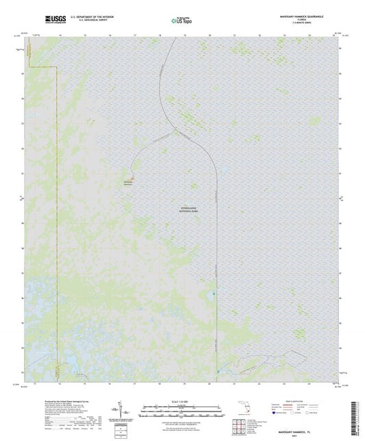 Mahogany Hammock Florida US Topo Map Image