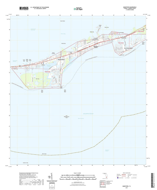 Marathon Florida US Topo Map Image