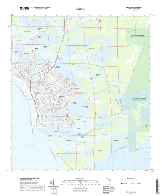 Marco Island Florida US Topo Map Image