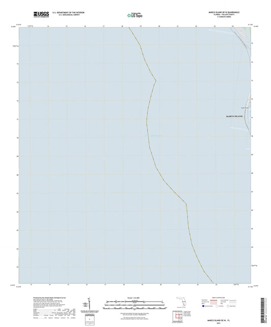Marco Island OE W Florida US Topo Map Image