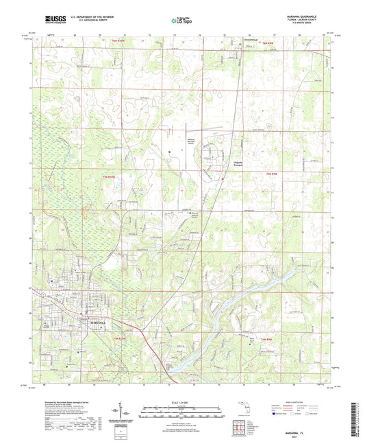Marianna Florida US Topo Map Image