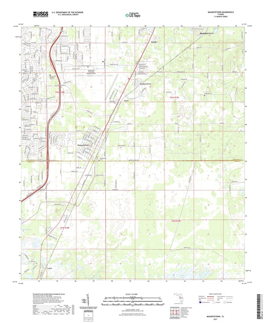 Masaryktown Florida US Topo Map Image