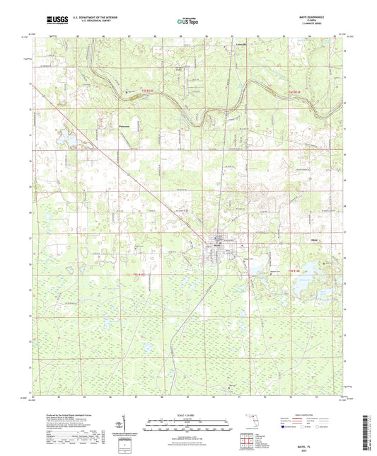 Mayo Florida US Topo Map Image