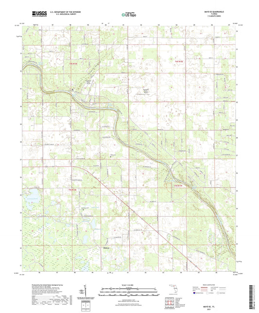 Mayo SE Florida US Topo Map Image