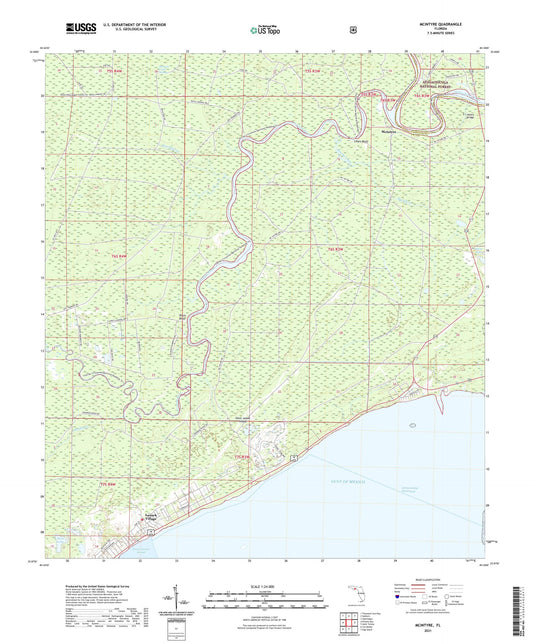 McIntyre Florida US Topo Map Image