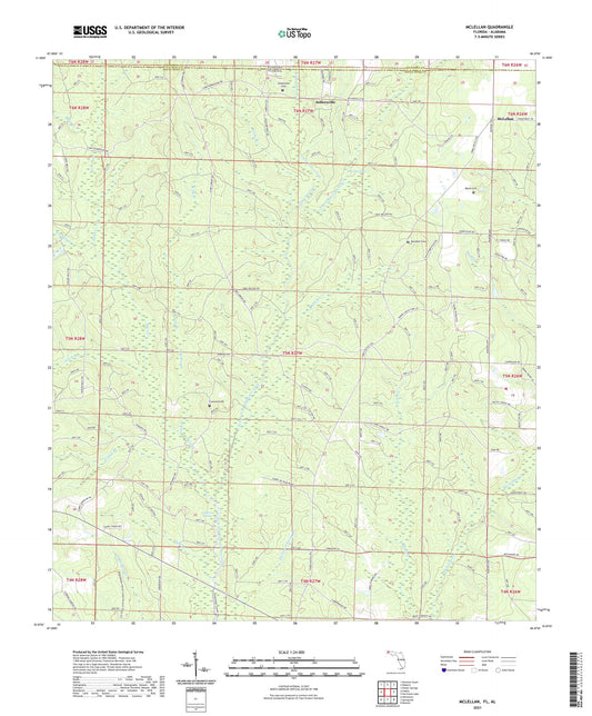 McLellan Florida US Topo Map Image