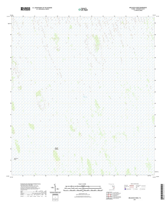 Melaleuca Head Florida US Topo Map Image