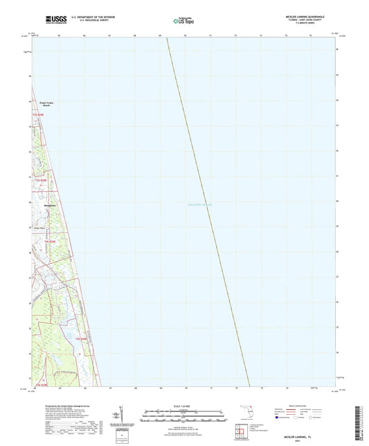 Mickler Landing Florida US Topo Map Image