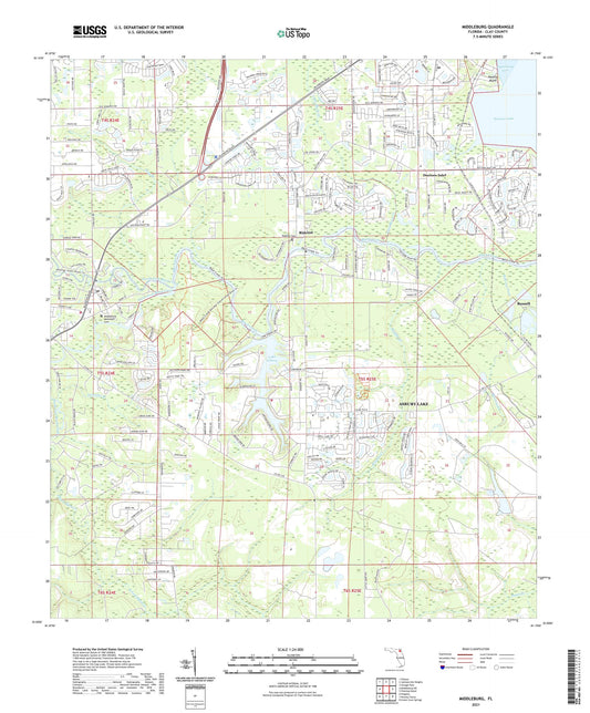 Middleburg Florida US Topo Map Image