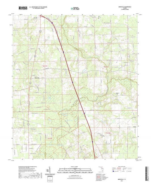 Mikesville Florida US Topo Map Image