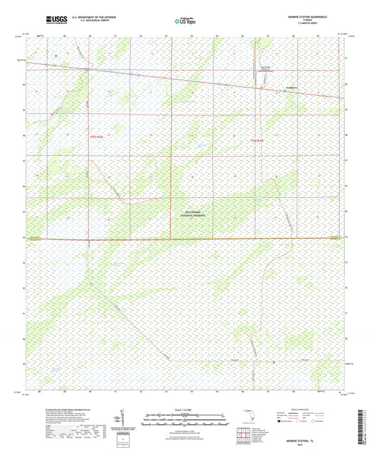 Monroe Station Florida US Topo Map Image