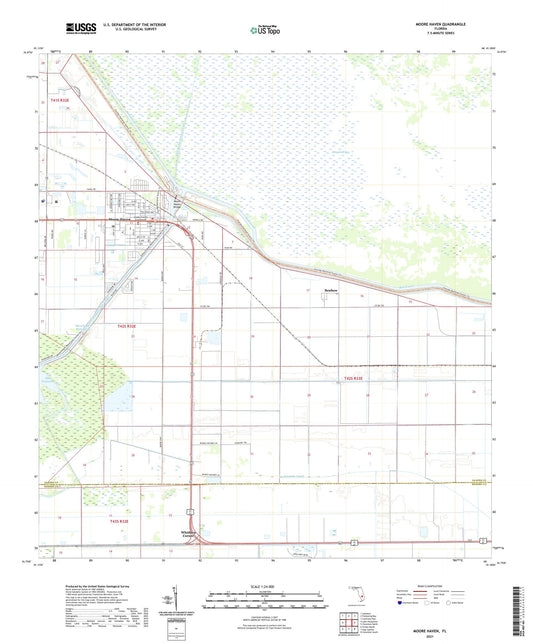 Moore Haven Florida US Topo Map Image