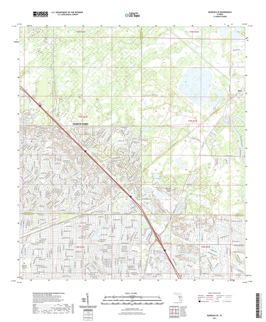 Murdock SE Florida US Topo Map Image