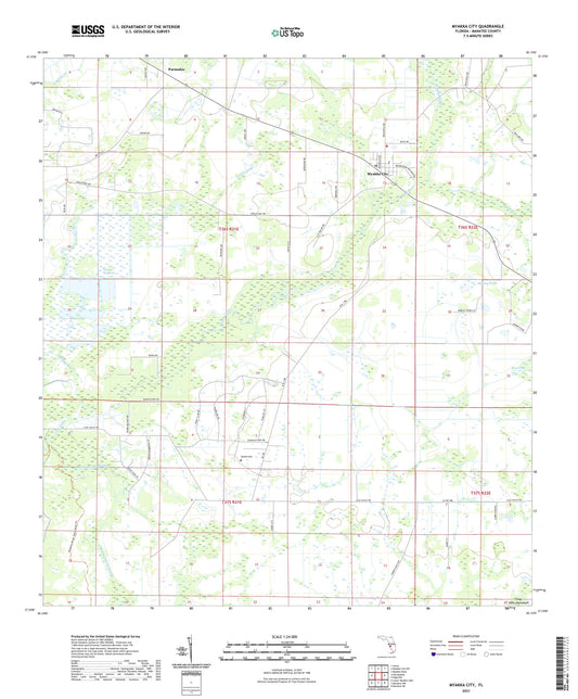 Myakka City Florida US Topo Map Image