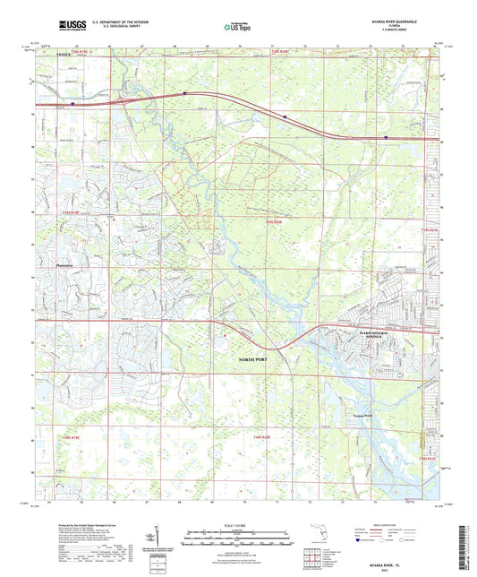 Myakka River Florida US Topo Map Image