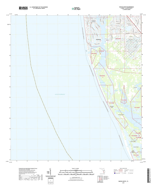 Naples South Florida US Topo Map Image