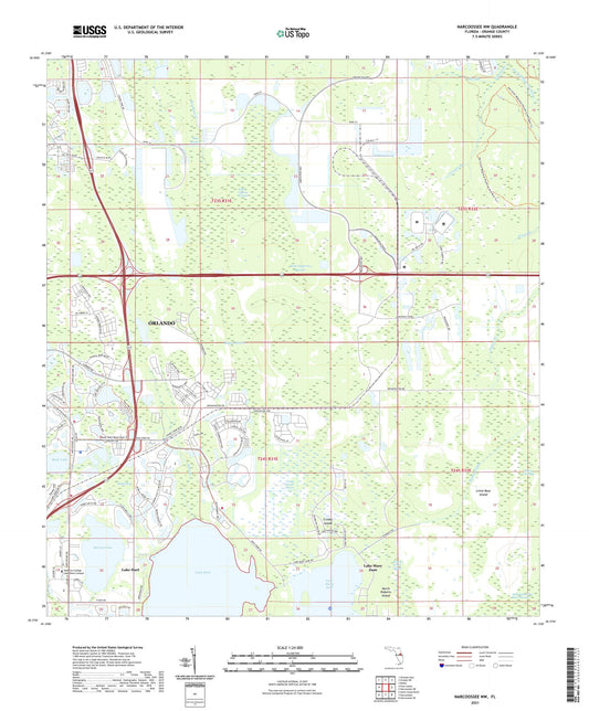 Narcoossee NW Florida US Topo Map Image