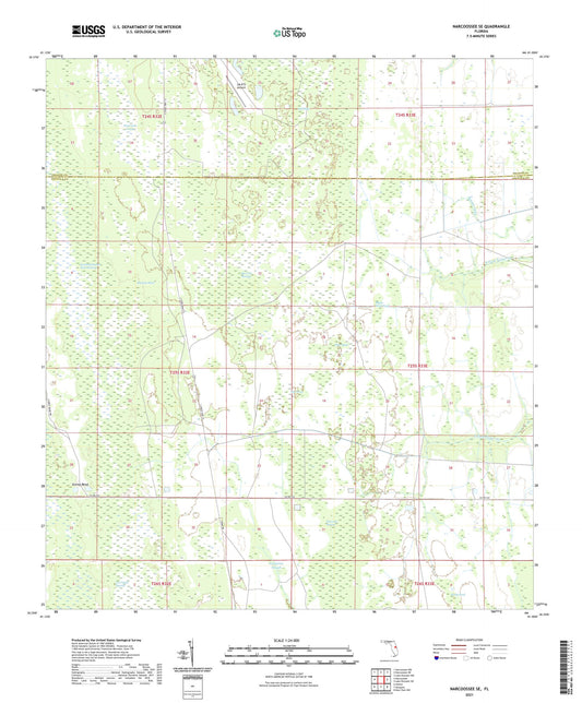 Narcoossee SE Florida US Topo Map Image