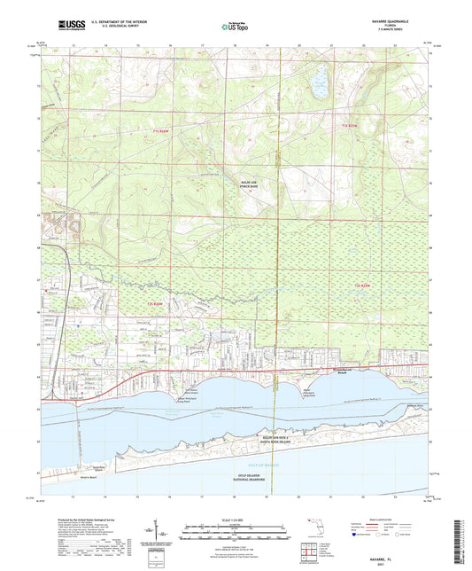 Navarre Florida US Topo Map Image