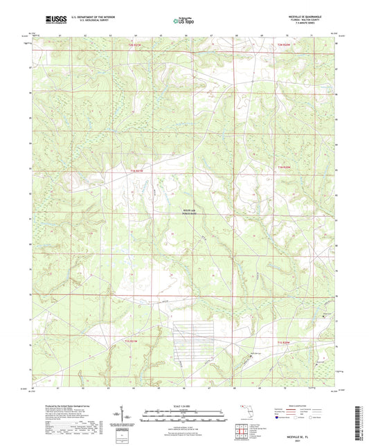 Niceville SE Florida US Topo Map Image