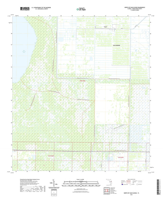 North of Gum Slough Florida US Topo Map Image
