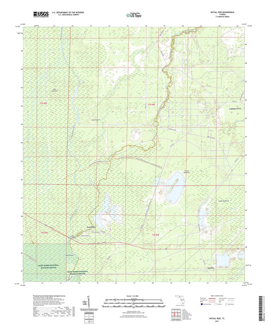 Nutall Rise Florida US Topo Map Image