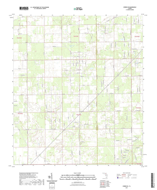 O'Brien SE Florida US Topo Map Image