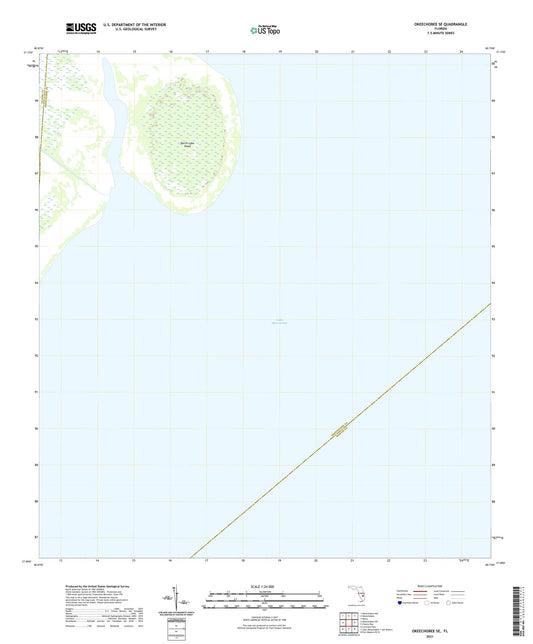 Okeechobee SE Florida US Topo Map Image
